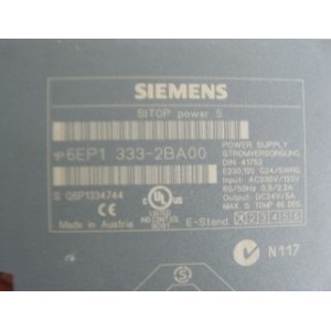 SIEMENS 6EP1-333-2BA00 POWER SUPPLY 5AMP 120-230