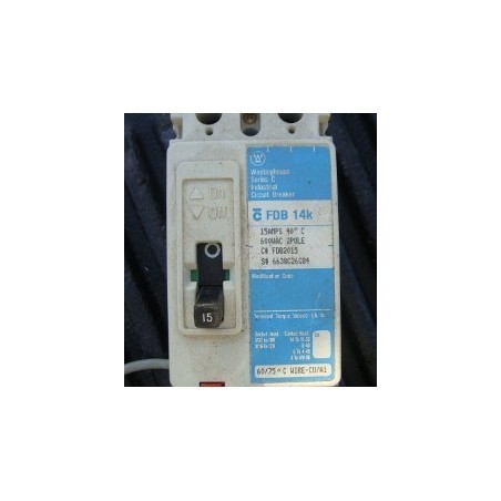WESTINGHOUSE FDB2015 CIRCUIT BREAKER 15AMP 2POLE