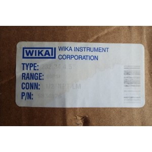 WIKA 232.34 4.5¨ 60 PSI