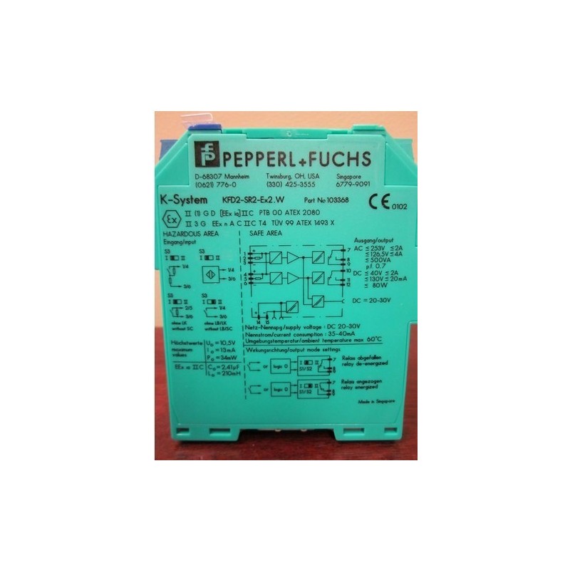 PEPPERL & FUCHS SWITCH KFD2-SR2-EX2W