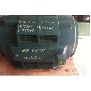 BALDOR AC MOTOR MEDIUM VOLTAGE MOTOR 3PHASE 1200RPM 4000V 250HP