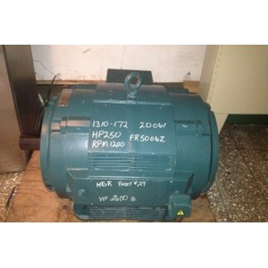 BALDOR AC MOTOR MEDIUM VOLTAGE MOTOR 3PHASE 1200RPM 4000V 250HP