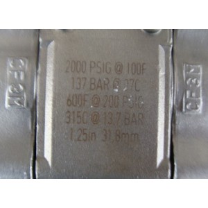 BALL VALVE 2000PSIG 137 BAR