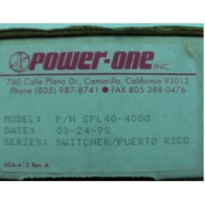 POWER-ONE SLP40-4000