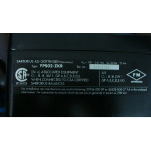 SARTORIUS YPS02-ZKR