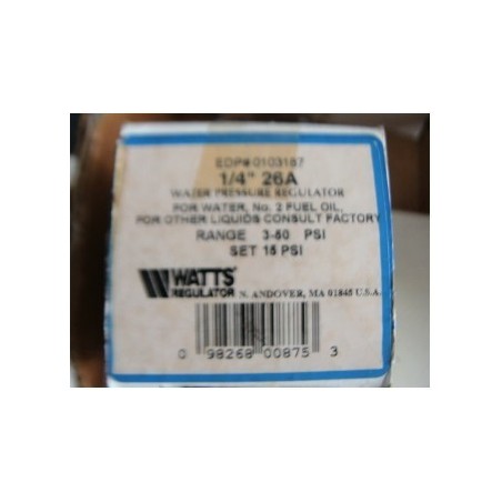 WATTS 1/4 26A RANGE 3-50PSI