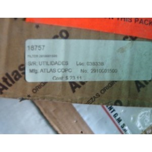 ATLAS COPCO FILTER 2910C01500