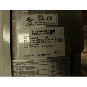 RELIANCE ELECTRIC SP500