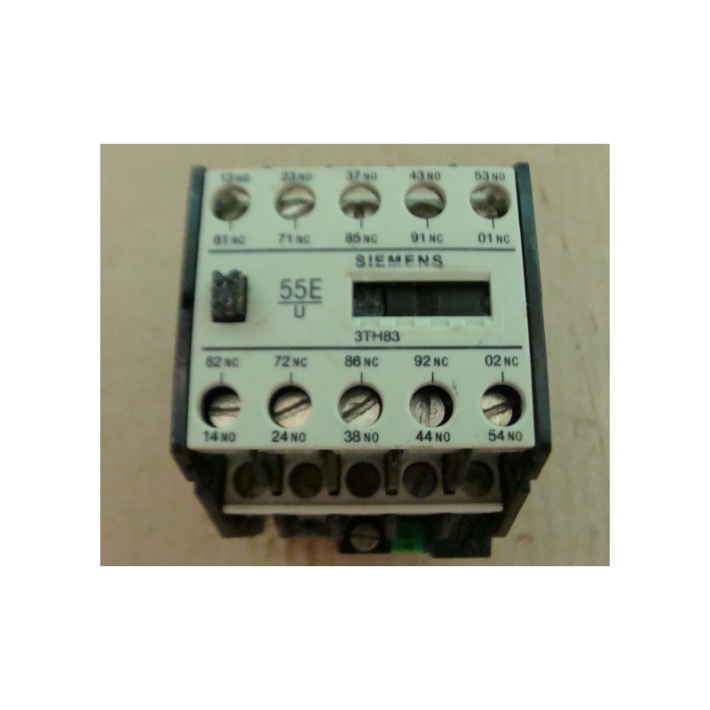 Siemens 3TH8394-0B Relay: 4NO/4NC Contacts, 24VDC Coil Voltage Siemens 3TH8394-0B Relay: 4NO/4NC Contacts, 24VDC Coil Voltage