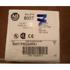 Allen-Bradley 800T-FXQ24RA1 SER T 30 mm Illuminated Push-Pull Device – 24V AC/DC