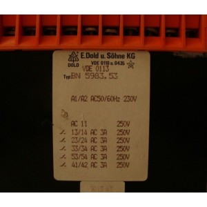 E.DOLD EMERGENCY STOP RELAY VDE 0113  BN-5983.53