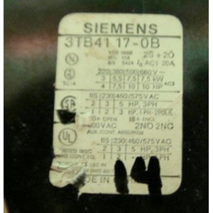 Siemens 3TB4117-0B Relay: Model 3TB4117-0B - Specs & Functions