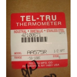 TEL-TRU BIMETAL THERMOMETER AAA575R