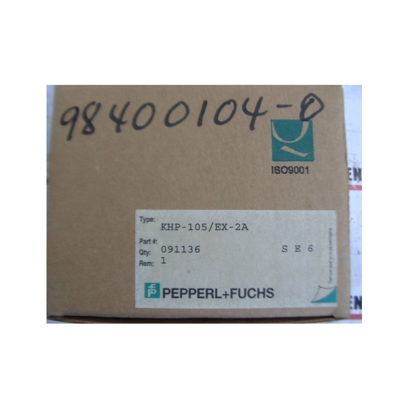 PEPPERL & FUCHS KHP-105/EX-2A INTRINSIC SAFETY BARRIER