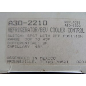REFRIGERATOR/BEV COOLER CONTROL A30-2210