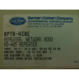 BARBER COLMAN REPEATER NETWORK 8000 RS-485