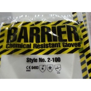 BARRIER CHEMICAL RESISTANT GLOVES 2-100
