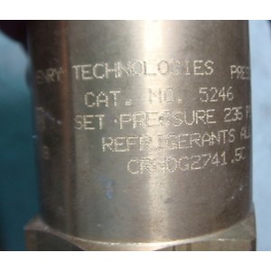 HENRY TECHNOLOGYS 5246 PRESSURE RELIEF VALVE REFRIGERANT