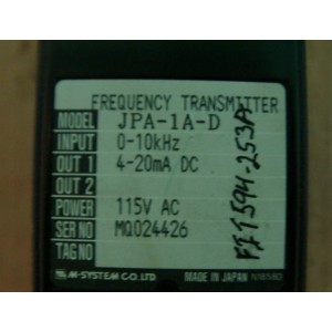 M-SYSTEM TRANSMITTER JPA-1A-D MQ024426
