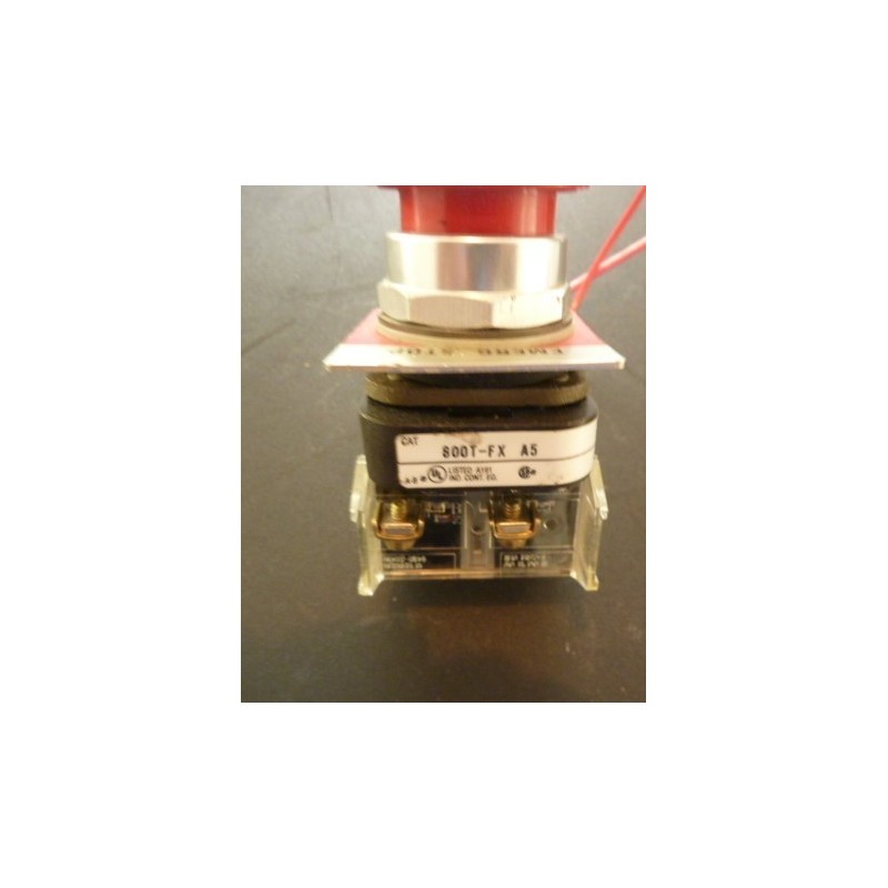 ALLEN BRADLEY RED PUSH BUTTON 800T-FX-A5