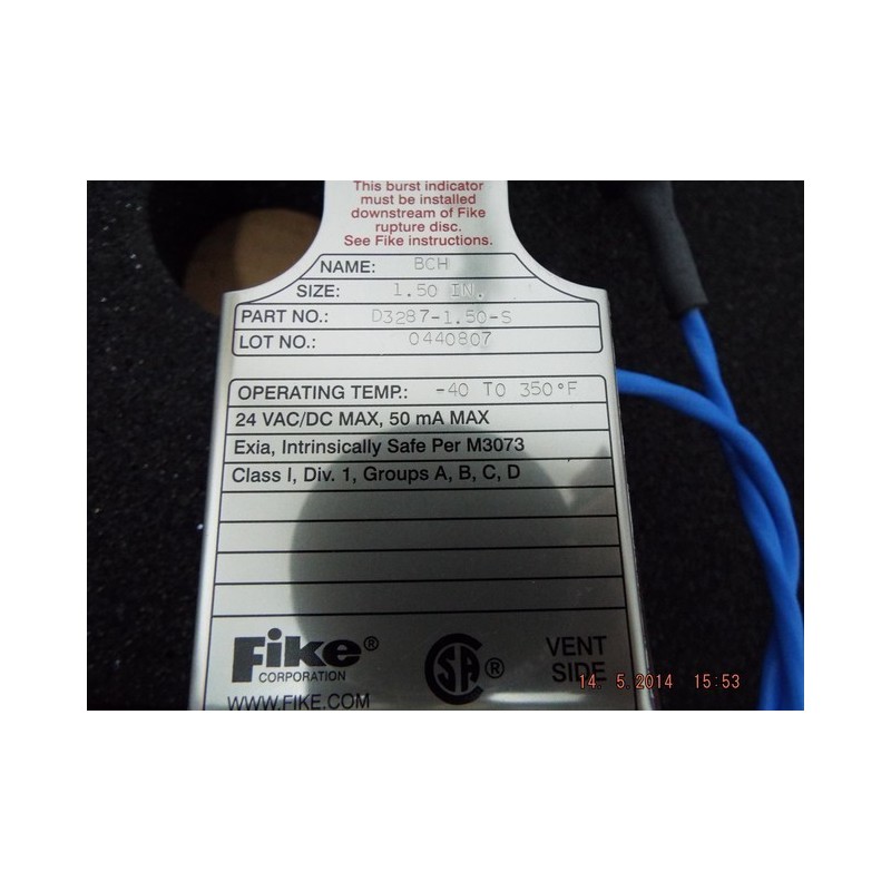 FIKE D3287-1.50-S FIKE D3287-1.50-S