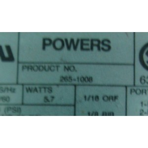 LANDIS & GYR 265-1008 AIR VALVE EP