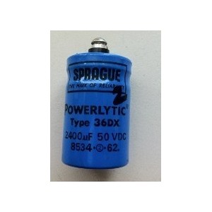 SPRAGUE POWERLYTIC TYPE 36DX CAPACITOR
