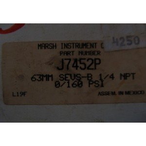 MARSH J7452P BELLOFRAM 63MM SEVERE SERVICE UC SS 1/4"