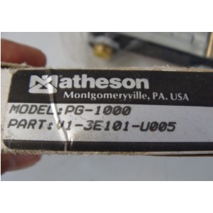 Matheson Instruments PG-1000 Flow Meter
