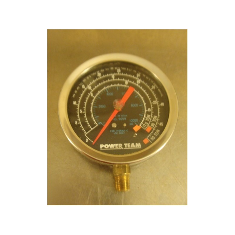 POWER TEAM 9059 GAUGE 0-10000PSI