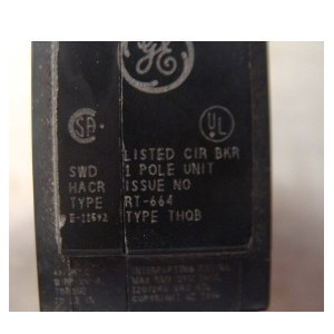 GENERAL ELECTRIC BREAKER TQHB RT-664
