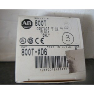 Allen-Bradley 800T-XD6 Shallow Contact Block – 1 NC