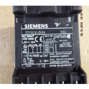 Siemens 3TF2010-0FB4: Compact Magnetic Contactor