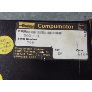 PARKER COMPUMOTOR 500-F0L