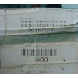 Durable & Flexible FESTO 152586 PUN-6X1 Plastic Tubing