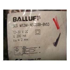 BALLUFF SENSOR - BES M12MI-NSC20B-03
