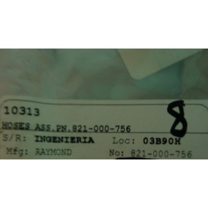 HOSE ASSEMBLY 821-000-756 03B90H 