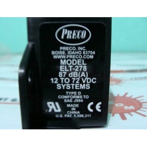 PRECO BACK-UP ALARM ELT-278