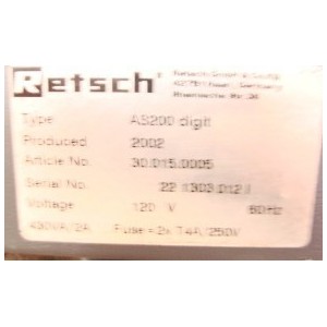 RETSCH SIEVE SHAKER AS200