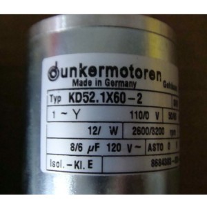 DUNKERMOTOREN MOTOR 88119 01448 Typ KD52.1x60-2