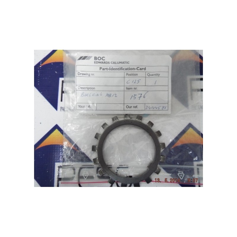 BOC EDWARDS CALUMATIC BURG RING MB12 BOC EDWARDS CALUMATIC BURG RING MB12