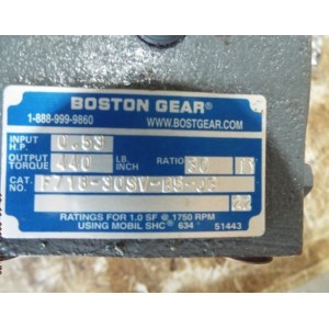 BOSTON GEAR RATIO 30 F718-30SV-B5-J3