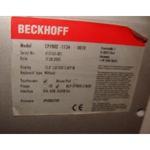 BECKHOFF DISPLAY 15" CP7802-1134-0010