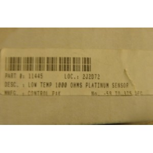 CONTROL PAK LOW TEMP 1000 OHMS PLATINUN SENSOR