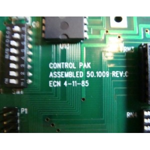 CONTROL PARK 50 1009 /ECN 4-11-85