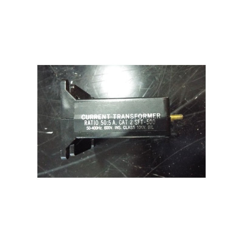 CURRENT TRANSFORMER RATIO 50:5 A 2 SFT-500 CURRENT TRANSFORMER RATIO 50:5 A 2 SFT-500