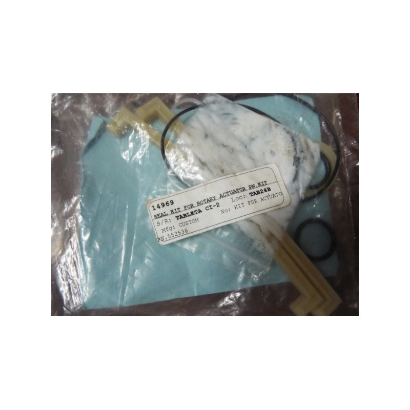 CUSTOM SEAL KIT FOR ROTARY ACTUATOR 552536 CUSTOM SEAL KIT FOR ROTARY ACTUATOR 552536
