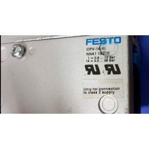 Festo CPV-14-VI Pneumatic Manifold: 14-Valve, 24V DC, Digital I/O, Mo