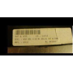  GOULD ASSY MDL 4-20 MA ANALOG OUT W/CONN 2J2F10  	 	  GOULD ASSY MDL 4-20 MA ANALOG OUT W/CONN 2J2F10