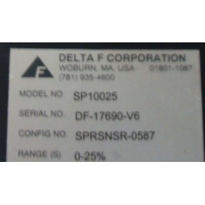 DELTA F CORPORATION SP10025